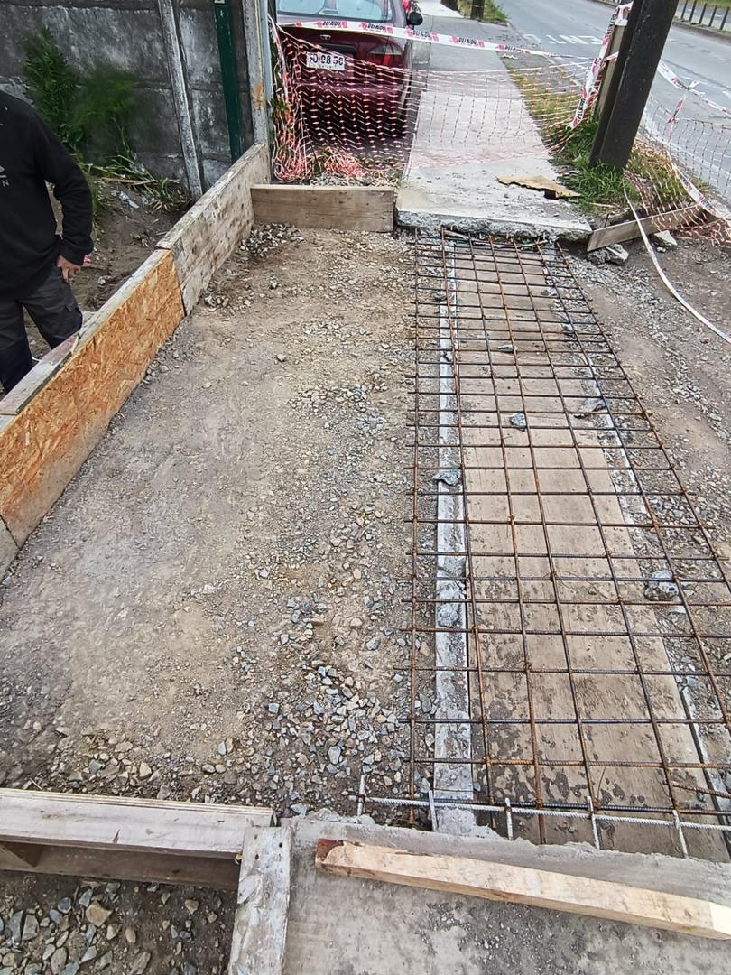 Construcción de Radier con Malla de Acero en Chiguayante